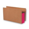 Smead Pocket Folder End Tab, 3.5" Expansion, Red, PK10, Size: Legal 74686